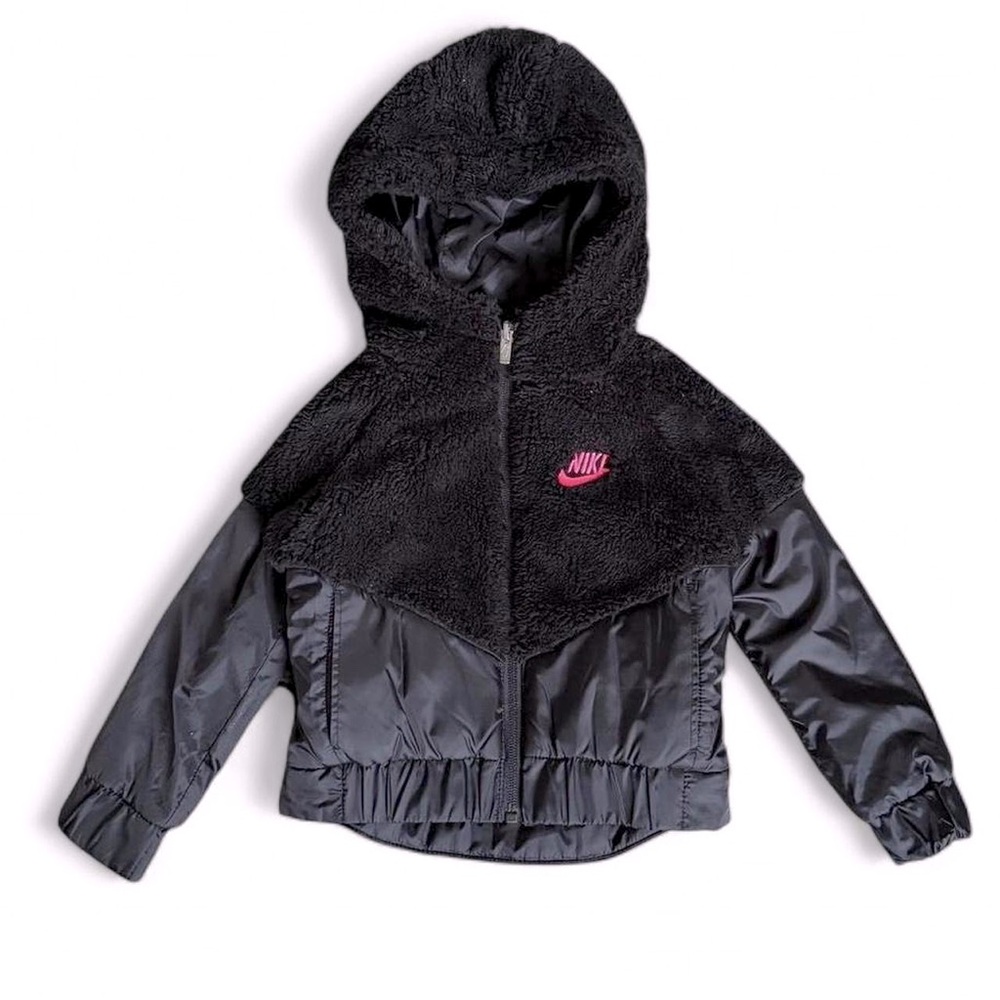 NEW Kids Nike Sherpa Fleece & Nylon Jacket